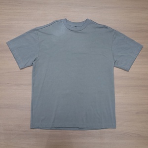 Custom Men's High Quality Cotton Oversized Plain <b>T</b>-shirts 220gsm Gym Running Sports Blank Shirts for Men - Product Image 3