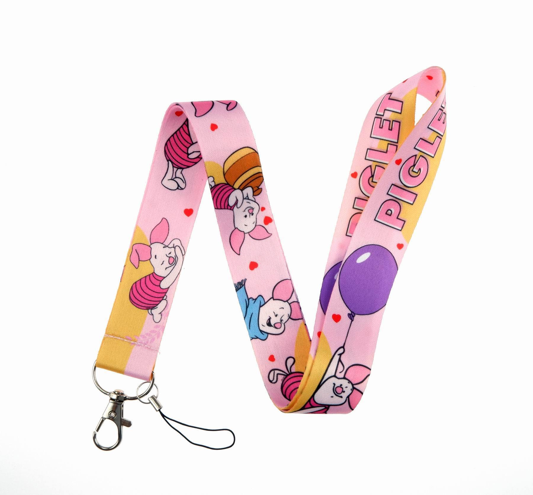 Hot Selling Cute Cartoon Creative Pig Bear Tiger Lanyards Anti-Lost Card Holder Phone Case Lanyards Neck Strap Custom Wholesale Image 4