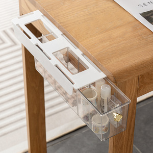 Wall Mounted Sock Organizer <b>Drawer</b> Style Clothing <b>Storage</b> <b>Box</b> For Wardrobe Underwear Compartment White Rectangular - Product Image 4