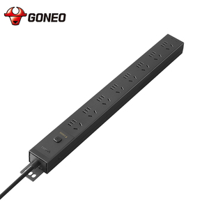 Hardwired Power Strip Đen eSports ổ cắm tiết kiệm năng lượng dây phẳng bàn điện thanh thông minh mở rộng ổ cắm 6 cách - Product Image 5