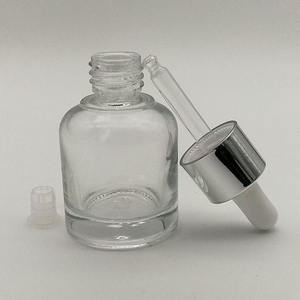 Frasco cuentagotas de aceite esencial de vidrio gris claro con logotipo personalizado, 20ml, 30ml, frascos de pipeta de suero vacíos de 1 oz con cuentagotas - Product Image 5