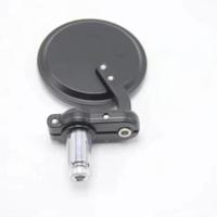 Rétroviseurs noirs CNC pour moto, ronds de 3 pouces, 7/8 pouces, pour extrémité de guidon, universels, neufs