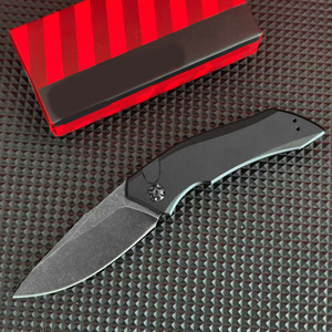 Couteau pliant KS7100RBK, lame polie CPM154, manche en aluminium, couteau de poche, outils EDC pour l'extérieur, chasse, survie tactique - Product Image 2