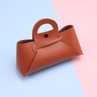 Nouveau design de sac à main étui à lunettes en cuir PU sac à lunettes portable boîte à lunettes soleil housse de protection pour lunettes de soleil