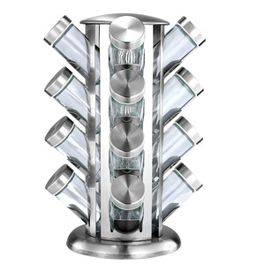 <span class=keywords><strong>Shoppee</strong></span>-Torre giratoria de acero inoxidable, estante con tarros para Cocina - Product Image 1
