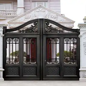 Metal kapı tasarımları Anti-pas otomatik kapılar demir ana kapı kapısı/çit/kafes tasarımları