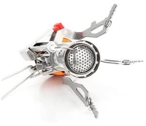 Sac à dos poêle brûleur Portable <span class=keywords><strong>Camping</strong></span> cuisinière à <span class=keywords><strong>gaz</strong></span> avec Piezoignition Support résistance au vent pour la randonnée en plein air cuisson - Product Image 3