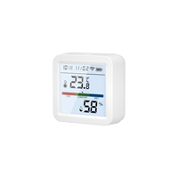 Moniteur de température et d'humidité WiFi Tuya avec écran rétroéclairé, capteur intelligent, détecteur de température et d'humidité, thermo-hygromètre