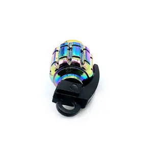 Factory Price Colorful Grenade Valve Cap Aluminum Valve Cap For American Valve