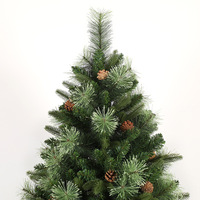 Sapin de Noël artificiel sur pied en PVC, décoration automatique pour arrière-plan de scène, événements théâtraux et salles d'exposition