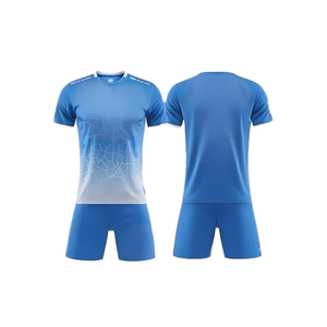Gepersonaliseerd bedrukt voetbaltenue, ademend, sneldrogend, korte mouwen, sportuniform, aangepast teamontwerp voor wedstrijdtraining - Product Image 1
