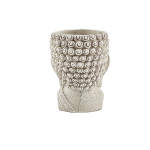 Maceta con forma <span class=keywords><strong>de</strong></span> cabeza para jardín, maceta <span class=keywords><strong>de</strong></span> cemento con diseño <span class=keywords><strong>de</strong></span> Buda, maceta para cabeza africana - Product Image 5