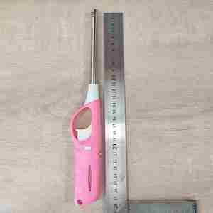 Iron Kitchen <b>Lighters</b> Plastic Open Flame Inflatable Tool for Gas Stove Natural Gas Extension Nozzle Lighted Rod for Kitchen - Product Image 3