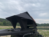 Tente de toit rigide pour voiture 4x4, 4 personnes, ultra-légère, profil mince, avec charnière en X, pour camping