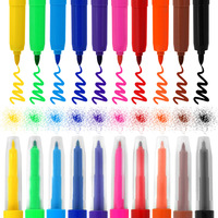 Ensemble de stylos aquarelles à air comprimé pour enfants, couleurs vibrantes, marqueurs à pulvérisation avec emballage personnalisé
