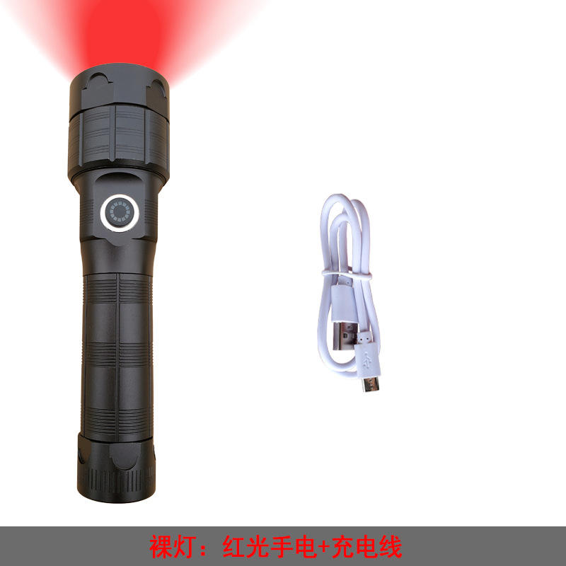 หลอดไฟ LED สีแดงเปลือย (ไม่มีแหล่งจ่ายไฟ, ไม่มีที่ชาร์จ)