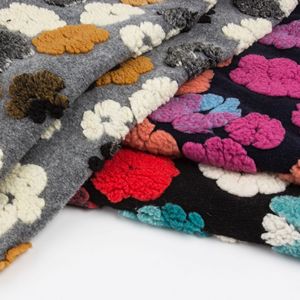 Chất Lượng Cao Jacquard Vải Dệt Kim Ba Chiều Hoa In Giả Cừu Len Cho Cô Gái 'Quần Áo Áo Khoác Gối Bộ Đồ Giường - Product Image 3