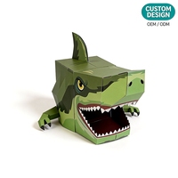 Kit de Máscaras de Animales 3D de Papel Personalizadas - Máscaras de Tiburón y León para Niños y Adolescentes, Disfraces para Fiestas, Personalizables OEM/ODM