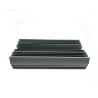 Profil d'extrusion de plaque de radiateur anodisé, boîtier de dissipateur thermique en aluminium, personnalisation carrée en Chine, alliage d'aluminium de série 6000