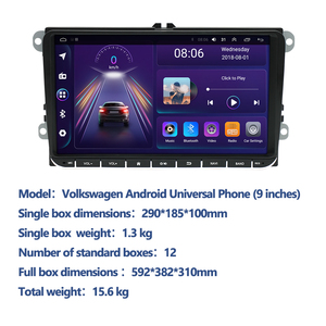 9 \ "Android 11 đài phát thanh xe hơi với Carplay GPS <span class=keywords><strong>Wifi</strong></span> FM <span class=keywords><strong>RDS</strong></span> cho VW/Passat/Golf/MK5/MK6/Jetta T5 EU 2 gam - Product Image 4