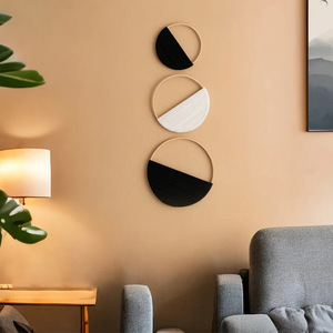 3pcs/set <strong>Macrame</strong> Round <strong>Wall</strong> <strong>Hanging</strong> Woven Tapestry Bamboo <strong>Circle</strong> <strong>Wall</strong> Decor Boho Home Decorations Living Room Aesthetic Decors - Product Image 2