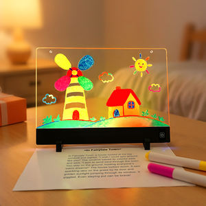 儿童教育用垫式<span class=keywords><strong>LED</strong></span>书写板，带4种模式，可当画板、支架和手写笔，用于练习手写涂鸦 - Product Image 4