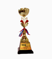 Cristal acrylique personnalisé professionnel de l'usine trophée de récompense en métal de haute qualité trophée de récompense de verre plexi de sport/imprimé en 3D