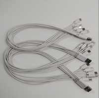 Kabel Data Tipe-C Satu-ke-Lima 5-in-1 Kabel Pengisi Daya 50cm Kabel Power Bank Portabel-Tersedia untuk Grosir