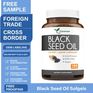 Organic Black Seed Oil Capsules Supports Immune System Joint Skin Health Black Seed Oil Softgel Capsules