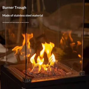 Stufa <span class=keywords><strong>a</strong></span> Gas da Esterno con Accensione Elettronica e Protezione Antiribaltamento 2000W, <span class=keywords><strong>Caminetto</strong></span> <span class=keywords><strong>a</strong></span> <span class=keywords><strong>GPL</strong></span> per Patio - Product Image 4