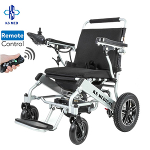 KSM-601MR Portable Electric Wheelchair <b>for</b> Seniors Long Range Motorized Foldable Manual Recliner Rubber Solid Tires <b>for</b> Adults - Product Image 3