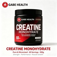 Créatine monohydrate en poudre, marque privée OEM, pure, micronisée, sans sucre, pré-entraînement pour adultes, force musculaire, performance