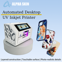 Printer Inkjet A3 A5 Layar Sentuh Pintar Mesin Flatbed Efek Pernis Timbul 3D Baru DIY Casing Ponsel Kustom Printer UV