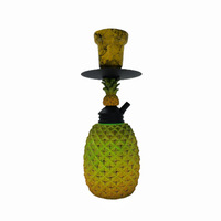 Barre de lumière LED ananas design créatif vente en gros ensemble de shisha technique de miroir narguilé et barre en résine de narguilé