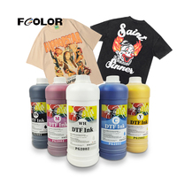 Fcolor Fabricante 1000ml Alta calidad 1L Tinta DTF de transferencia blanca para Epson L805 I3200 L1800 Xp600 Impresión en la ropa