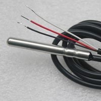 Capteur de température analogique JY RTD PT100 à vente chaude avec sonde en acier inoxydable et montage par soudure