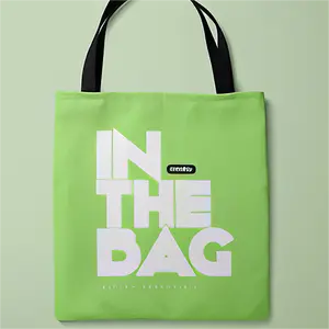 Wholesale Custom Logo Extra Large Organic Cotton Canvas Tote Bag With Big Letter Pattern
