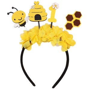 <span class=keywords><strong>Serre</strong></span>-tête de fête motif coccinelle, abeille et fleur, mignon, pour enfants, avec abeille jaune de dessin animé, accessoire de cheveux festif pour filles, idéal pour anniversaire - Product Image 5