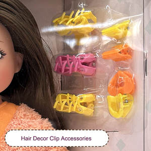 Tenues décontractées délicates Poupée de mode pour fille de 12 pouces avec accessoires, vêtements de poupée, pince à cheveux et ensemble de jouets avec sac à main - Product Image 5