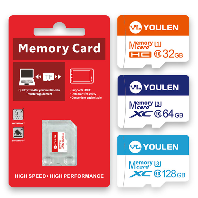 Wholesale Original for Samsung SD Flash Memory Micro TF Card 64GB 256GB 128GB 512GB for Cameras Plastic Material