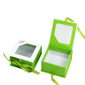 Customized <b>Window</b> Cookie Boxes Gift Packaging Paper Cardboard 10 X 10 X 5 Cake Box With Clear <b>Window</b> - Product Image 1