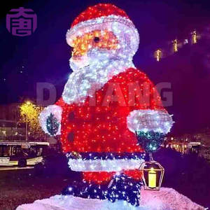 Luces decorativas 3D de Papá Noel a prueba de agua IP65 para exteriores, para mercados navideños, festivales, jardines y exhibiciones nocturnas. - Product Image 2