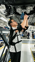 Exosquelette de bras portable pour membre supérieur, support d'épaule réglable, léger, pour levage industriel, soulagement de la fatigue, en nylon
