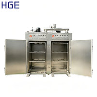 Four de fumage industriel pour saucisses, capacité 500 kg, en acier inoxydable SUS304, double porte, deux chariots, séchage, cuisson à la vapeur, fumage externe