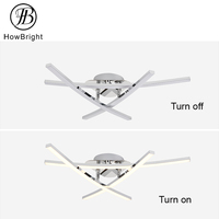 Nouvelle Arrivée 18W Moderne Minimaliste LED Plafonnier Dimmable Lustre pour Chambre Salle À Manger Creative Intérieur Salon AC