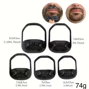 5 pièces de gabarits de coiffage de barbe de tailles variées, outils de façonnage et de contournement de la barbe, peigne de coiffage - Product Image 5