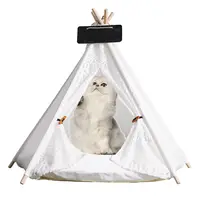 テントハウス屋外折りたたみ式耐久性通気性ポータブル猫ペットベッド犬用