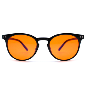 Vente en gros de lunettes de jeu pour <span class=keywords><strong>ordinateur</strong></span> à monture ronde TR90 pour hommes et femmes, lunettes <span class=keywords><strong>anti</strong></span>-lumière bleue à 99% avec verres teintés en rouge - Product Image 1