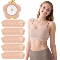Patchs d'huile de ricin jetables hautement absorbants, respirants, anti-fuites, sans lavage (huile non incluse) pour le nombril