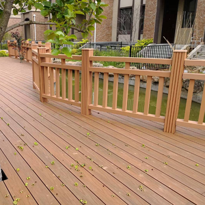 Planche de terrasse en composite bois-plastique co-extrudé à texture bois, creuse 3D, anti-termites, pour extérieur et <span class=keywords><strong>maison</strong></span> - Product Image 3